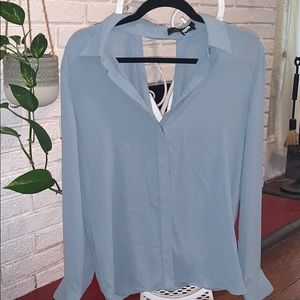 Open back BCBG blouse